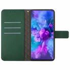 For Infinix Hot 50 Pro+ 4G Rhombic Grid Texture Leather Phone Case(Green) - 3