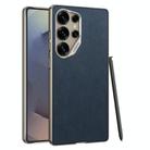 For Samsung Galaxy S24 Ultra 5G GKK Metal Paint Skin Feel Suede Full Coverage Phone Case(Blue) - 1
