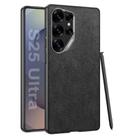 For Samsung Galaxy S25 Ultra 5G GKK Metal Paint Skin Feel Suede Full Coverage Phone Case(Black) - 1