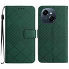 For Tecno Pop 9 4G / Spark Go 2025 4G Rhombic Grid Texture Leather Phone Case(Green) - 1