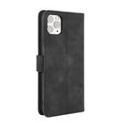 For iPhone 12 mini Solid Color Skin Feel Magnetic Buckle Horizontal Flip Calf Texture PU Leather Case with Holder & Card Slots & Wallet(Black) - 3