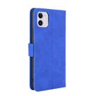 For iPhone 12 / 12 Pro Solid Color Skin Feel Magnetic Buckle Horizontal Flip Calf Texture PU Leather Case with Holder & Card Slots & Wallet(Blue) - 3