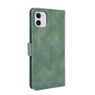 For iPhone 12 / 12 Pro Solid Color Skin Feel Magnetic Buckle Horizontal Flip Calf Texture PU Leather Case with Holder & Card Slots & Wallet(Green) - 3