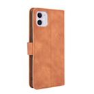 For iPhone 12 / 12 Pro Solid Color Skin Feel Magnetic Buckle Horizontal Flip Calf Texture PU Leather Case with Holder & Card Slots & Wallet(Brown) - 3
