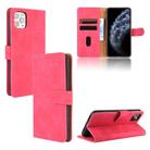 For iPhone 12 Pro Max Solid Color Skin Feel Magnetic Buckle Horizontal Flip Calf Texture PU Leather Case with Holder & Card Slots & Wallet(Rose Gold) - 1