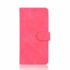 For iPhone XS / X Solid Color Skin Feel Magnetic Buckle Horizontal Flip Calf Texture PU Leather Case with Holder & Card Slots & Wallet(Rose Gold) - 1