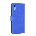 For iPhone XR Solid Color Skin Feel Magnetic Buckle Horizontal Flip Calf Texture PU Leather Case with Holder & Card Slots & Wallet(Blue) - 3