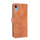 For iPhone XR Solid Color Skin Feel Magnetic Buckle Horizontal Flip Calf Texture PU Leather Case with Holder & Card Slots & Wallet(Brown) - 3