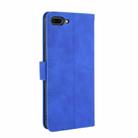 For iPhone 8 Plus & 7 Plus Solid Color Skin Feel Magnetic Buckle Horizontal Flip Calf Texture PU Leather Case with Holder & Card Slots & Wallet(Blue) - 3