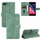 For iPhone 8 Plus & 7 Plus Solid Color Skin Feel Magnetic Buckle Horizontal Flip Calf Texture PU Leather Case with Holder & Card Slots & Wallet(Green) - 1