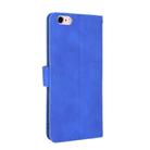 For iPhone 6 Plus & 6s Plus Solid Color Skin Feel Magnetic Buckle Horizontal Flip Calf Texture PU Leather Case with Holder & Card Slots & Wallet(Blue) - 3