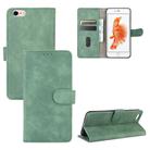 For iPhone 6 Plus & 6s Plus Solid Color Skin Feel Magnetic Buckle Horizontal Flip Calf Texture PU Leather Case with Holder & Card Slots & Wallet(Green) - 1