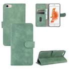 For iPhone 6 & 6s Solid Color Skin Feel Magnetic Buckle Horizontal Flip Calf Texture PU Leather Case with Holder & Card Slots & Wallet(Green) - 1