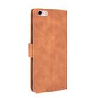 For iPhone 6 & 6s Solid Color Skin Feel Magnetic Buckle Horizontal Flip Calf Texture PU Leather Case with Holder & Card Slots & Wallet(Brown) - 3