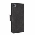 For iPod Touch 6 & 5 Solid Color Skin Feel Magnetic Buckle Horizontal Flip Calf Texture PU Leather Case with Holder & Card Slots & Wallet(Black) - 2