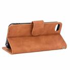 For iPod Touch 6 & 5 Solid Color Skin Feel Magnetic Buckle Horizontal Flip Calf Texture PU Leather Case with Holder & Card Slots & Wallet(Brown) - 3