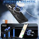 For Samsung Galaxy A06 4G Frosted MagSafe Holder Phone Case(Black) - 2