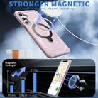 For Samsung Galaxy A15 5G / 4G Frosted MagSafe Holder Phone Case(Pink) - 2