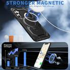 For Samsung Galaxy A15 5G / 4G Frosted MagSafe Holder Phone Case(Black) - 2
