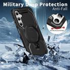 For Samsung Galaxy A15 5G / 4G Frosted MagSafe Holder Phone Case(Black) - 3