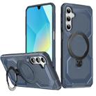 For Samsung Galaxy A16 5G / A26 5G Frosted MagSafe Holder Phone Case(Blue) - 1