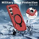 For Samsung Galaxy A35 5G Frosted MagSafe Holder Phone Case(Red) - 3