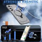 For Samsung Galaxy A55 5G Frosted MagSafe Holder Phone Case(Grey) - 2