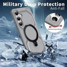 For Samsung Galaxy A55 5G Frosted MagSafe Holder Phone Case(Grey) - 3