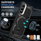 For Samsung Galaxy A56 5G Frosted MagSafe Holder Phone Case(Black) - 2