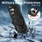 For Samsung Galaxy S25 5G Frosted MagSafe Holder Phone Case(Black) - 3