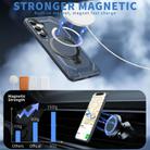 For Samsung Galaxy S25+ 5G Frosted MagSafe Holder Phone Case(Blue) - 2