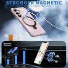 For Samsung Galaxy S24+ 5G Frosted MagSafe Holder Phone Case(Pink) - 2