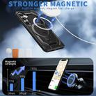 For Samsung Galaxy S24+ 5G Frosted MagSafe Holder Phone Case(Black) - 2