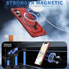 For Samsung Galaxy S24+ 5G Frosted MagSafe Holder Phone Case(Red) - 2