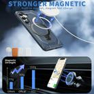 For Samsung Galaxy S24+ 5G Frosted MagSafe Holder Phone Case(Blue) - 2