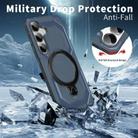 For Samsung Galaxy S24+ 5G Frosted MagSafe Holder Phone Case(Blue) - 3