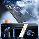 For Samsung Galaxy S24 Ultra 5G Frosted MagSafe Holder Phone Case(Blue) - 2