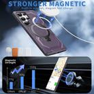 For Samsung Galaxy S24 Ultra 5G Frosted MagSafe Holder Phone Case(Purple) - 2