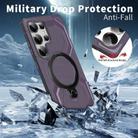For Samsung Galaxy S24 Ultra 5G Frosted MagSafe Holder Phone Case(Purple) - 3