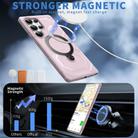For Samsung Galaxy S25 Ultra 5G Frosted MagSafe Holder Phone Case(Pink) - 2
