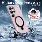 For Samsung Galaxy S25 Ultra 5G Frosted MagSafe Holder Phone Case(Pink) - 3