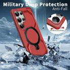 For Samsung Galaxy S25 Ultra 5G Frosted MagSafe Holder Phone Case(Red) - 3