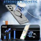 For Samsung Galaxy S25 Ultra 5G Frosted MagSafe Holder Phone Case(Grey) - 2
