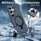 For Samsung Galaxy S25 Ultra 5G Frosted MagSafe Holder Phone Case(Blue) - 3