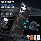 For Samsung Galaxy S23 Ultra 5G Frosted MagSafe Holder Phone Case(Black) - 2