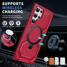 For Samsung Galaxy S23 Ultra 5G Frosted MagSafe Holder Phone Case(Red) - 2