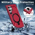 For Samsung Galaxy S23 Ultra 5G Frosted MagSafe Holder Phone Case(Red) - 3