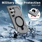 For Samsung Galaxy S23 Ultra 5G Frosted MagSafe Holder Phone Case(Grey) - 3
