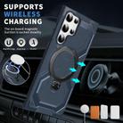 For Samsung Galaxy S23 Ultra 5G Frosted MagSafe Holder Phone Case(Blue) - 2