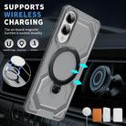 For Samsung Galaxy S25 Edge 5G Frosted MagSafe Holder Phone Case(Grey) - 2